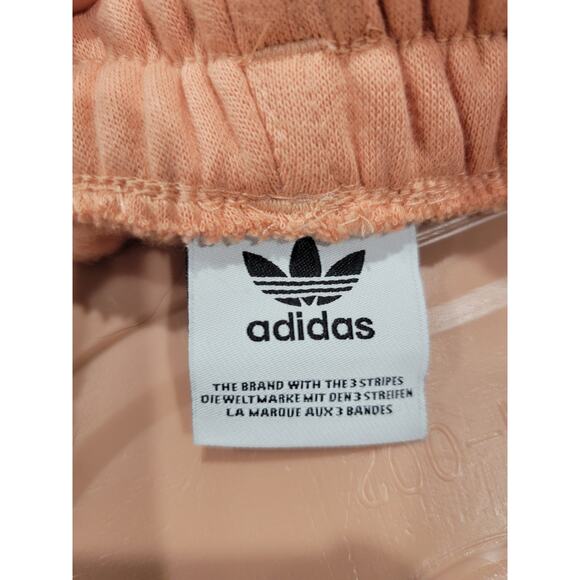 Adidas Women's Adicolor Essentials Fleece Jogger Pants – Peach, Size 30 Waist - Picture 14 of 15